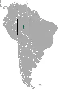 Distribución del tití de Stephen Nash