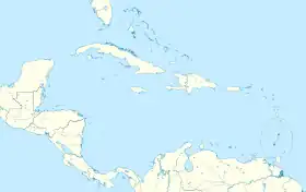 Distribución geográfica de la tangara antillana.