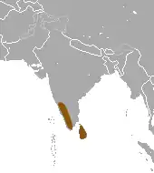 Distribución de la mangosta de cuello listado
