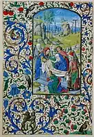 Libro de horas de María de Borgoña, ca. 1477, del Maestro vienés de María de Borgoña, Liévin van Lathem y Simon Marmion