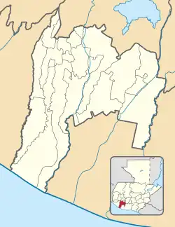 San Pablo Jocopilas ubicada en Suchitepéquez