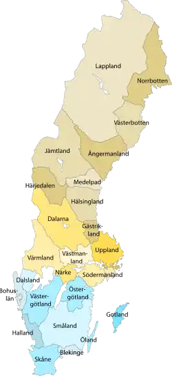 Provinces of Sweden