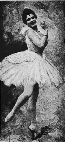 Pierina Legnani como Odette, 1895.