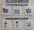 Placas con los símbolos patrios cubanos en Sancti Spíritus
