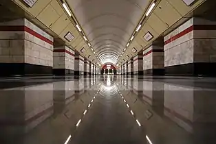 Personas en el Metro de Kiev