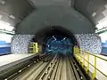 Vista del túnel en dirección a Maipú