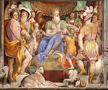 Carlo magno conferma la donazione di Ravenna di Taddeo Zuccari