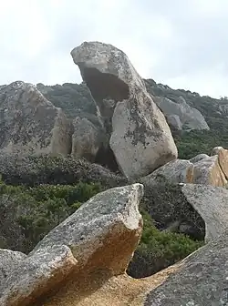 Taffoni, sendero litoral de Campomoro-Senetosa, Córcega del Sur (Francia).