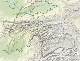 Cordillera Sarikol ubicada en Tayikistán