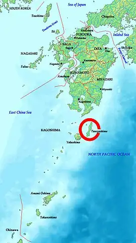 Ubicación de Tanegashima