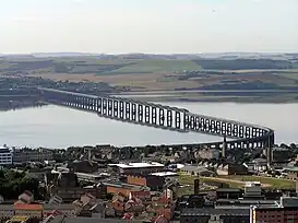 El puente del ferrocarril sobre el río Tay.