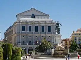 El Teatro Real de Madrid, España.