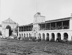 Plaza central en la década de 1910. Fotografía de Juan José de Jesús Yas.