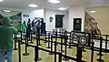 Fila de acceso en la estación de salida.