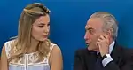 El Presidente Michel Temer y la Primera dama Marcela.