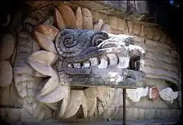 Quetzalcoatl en el Templo Mayor de Tenochtitlán.