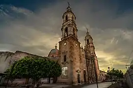 Barrio de Guadalupe. El templo fue construido entre 1767 y 1973.