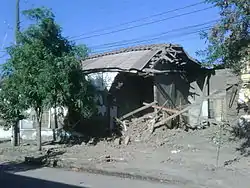 Casa destruida en Rengo.