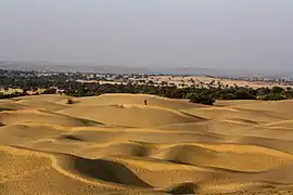 Dunas en el estado de Rayastán.