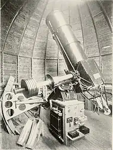 Fotografía del interior del observatorio, 1919.