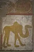 Camello, en San Baudelio de Berlanga, fresco románico.
