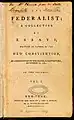 Federalist Papers, una publicación "de partido", 1788.