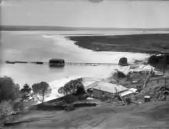 La propiedad de Yates en el puerto de Parengarenga, 1910