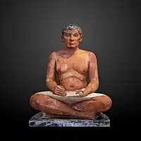 El escriba sentado, Imperio Antiguo, Museo del Louvre