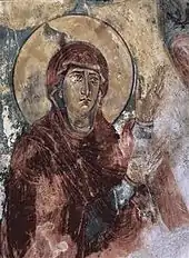 Agiosoritissa de la iglesia de Iprari, Georgia, ca. 1100.