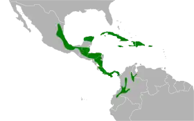 Distribución geográfica del semillero tomeguín.