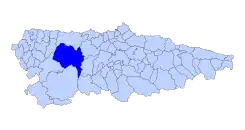 Extensión del concejo en el Principado de Asturias.