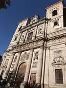 Fachada de San Ildefonso, la iglesia de la Casa Profesa de Toledo.