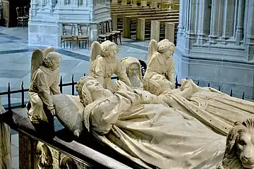 Detalle del mausoleo de Francisco II de Bretaña