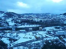 Vista de Toreno nevado