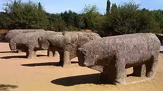Toros de Guisando, esculturas prerromanas en Carpetania (centro de España).