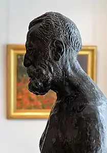 Torse nu d'Anatole France (1919), bronce de Antoine Bourdelle