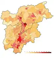 Densidad de población (2020)