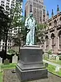 Canciller John Watts en el cementerio de la Iglesia de la Trinidad , Nueva York.