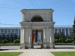 El arco del triunfo en la Plaza Nacional