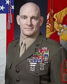 Sargent Troy E. Black; Sargento Mayor del Cuerpo de Marines.
