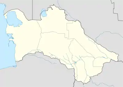 Balkanabat ubicada en Turkmenistán