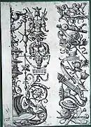 Motivos decorativos de Daniel Hopfer, ca. 1500.