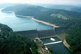 Presa del río Tygart, cerca de Grafton, WV (1934-1938)