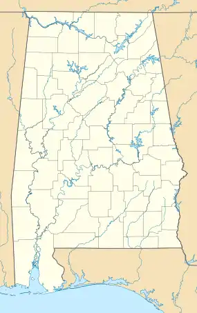 Camden ubicada en Alabama