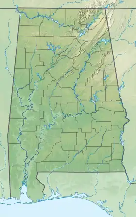 Bahía de Mobile ubicada en Alabama