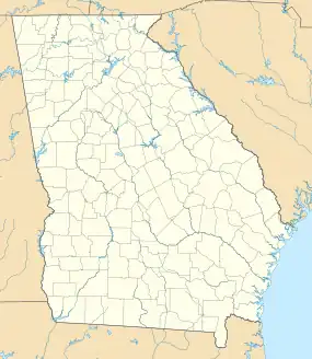 Valdosta ubicada en Georgia (Estados Unidos)