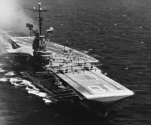 El portaaviones USS Wasp (CV-18) en 1967