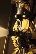 Máscara protectora de bombero