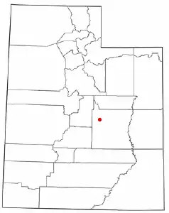 Localización de Castle Dale, Utah