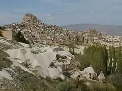 Vista del Kale o Castillo de Uçhisar